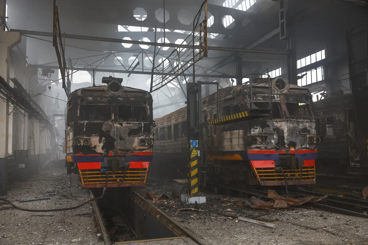 Ukrajinska energetska in železniška infrastruktura znova tarča ruskih napadov