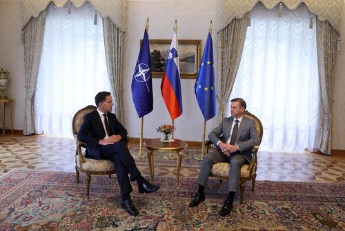 Mark Rutte in Robert Golob