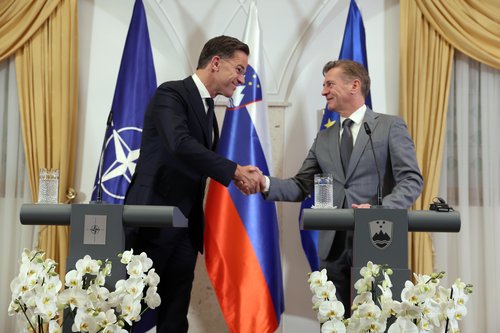 Mark Rutte in Robert Golob