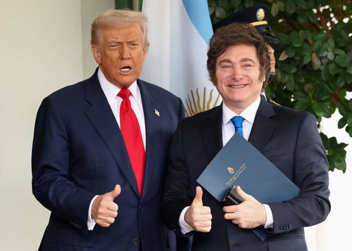 Donald Trump in Javier Milei