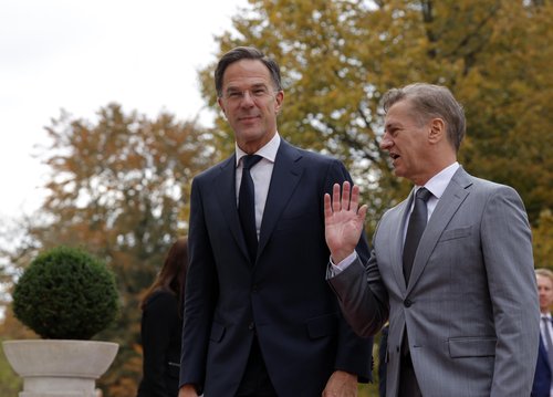 Mark Rutte in Robert Golob