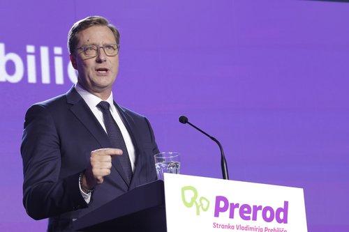 Slovenija, Kočevje , 15.10.2025, 15. oktober 2025Ustanovni kongres stranke Prerod , Vladimir Prebilič. politikaFoto:Borut Živulović/F.A.Bobo