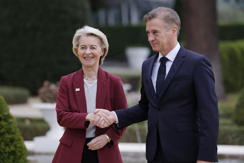 Robert Golob in Ursula von der Leyen