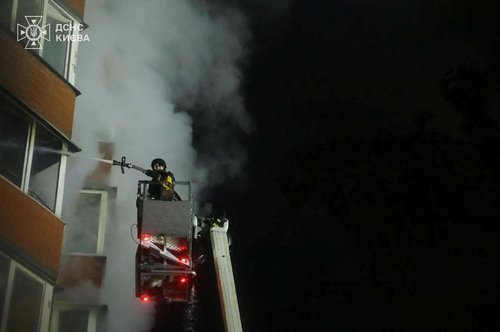 Napadi z droni na Kijev