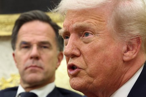 Donald Trump in Mark Rutte