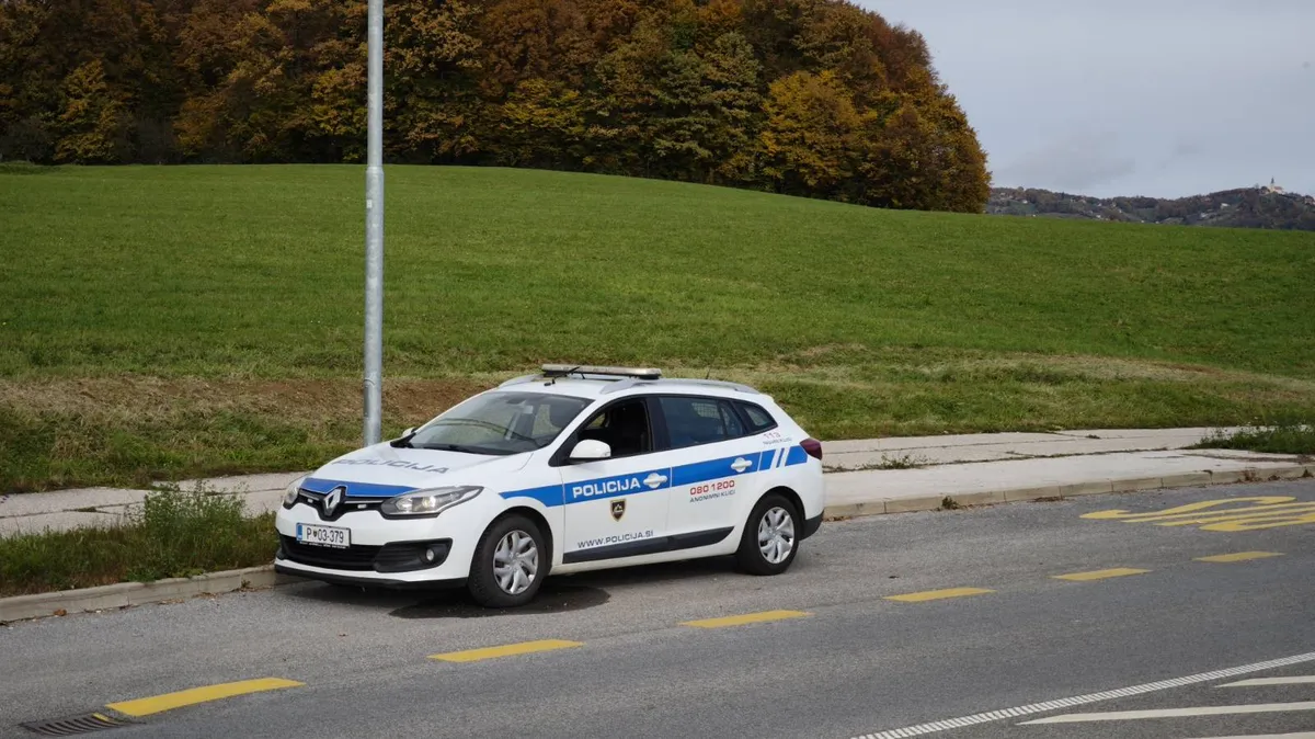 Povzročil prometno nesrečo, pobegnil in napadel dva moška