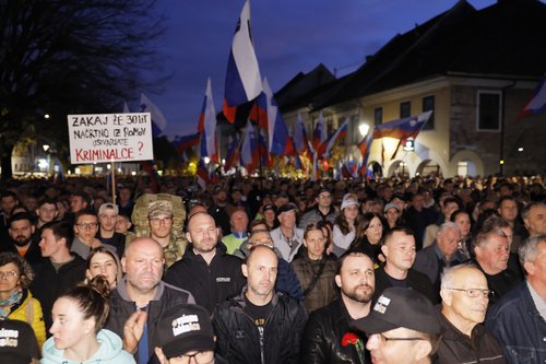 Protestni shod v Novem mestu