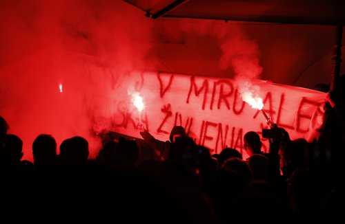 Protestni shod v Novem mestu