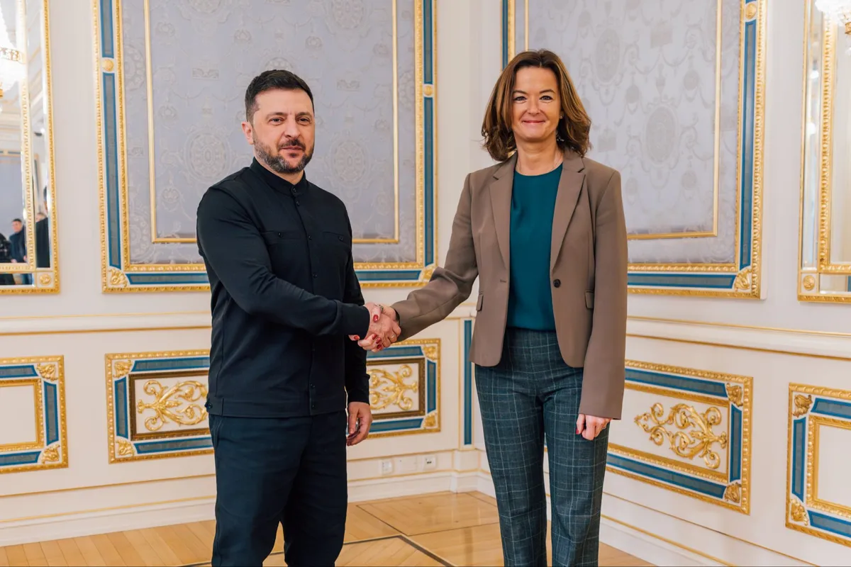 Predsednik Zelenski se je ministrici Fajon zahvalil za pomoč