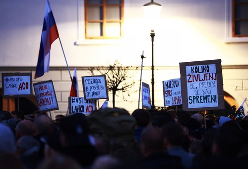 Protestni shod v Novem mestu