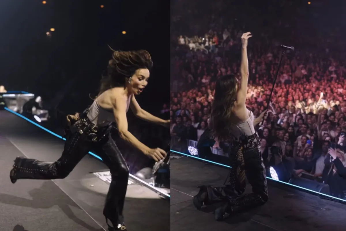 Severina padla med koncertom v Zagrebu, njena reakcija navdušila splet (VIDEO)