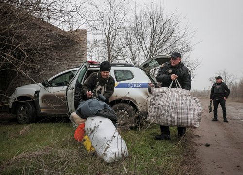 Prebivalci zapuščajo vasi v regiji Zaporožje