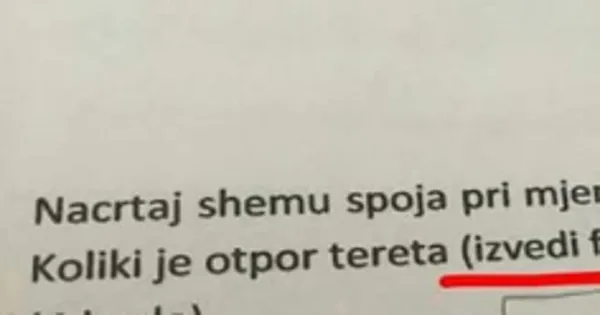 Učenec ni znal rešiti naloge iz fizike, a je zato podal genialno duhovit odgovor (FOTO)