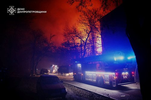 Ruski napad na mesto Dnipro