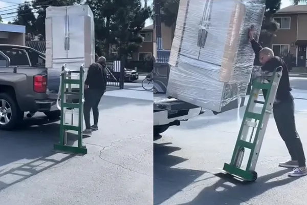 Mislili so, da se bo dostavljalcu zalomilo, a nato je vse pustil brez besed