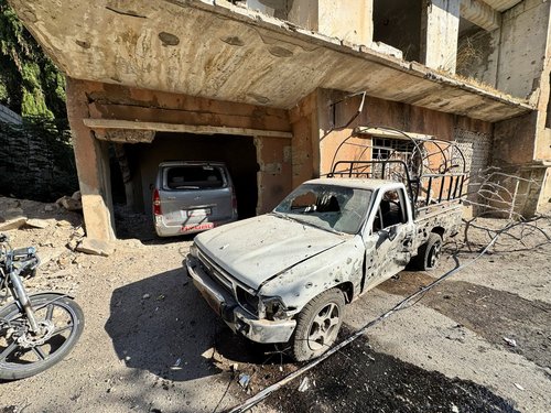 Posledice izraelske racije v Siriji