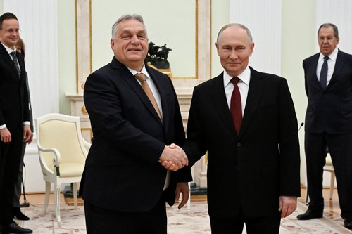 Viktor Orban in Vladimir Putin