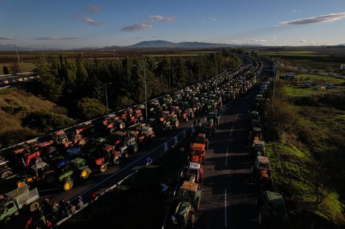 Protesti kmetov v Grčiji