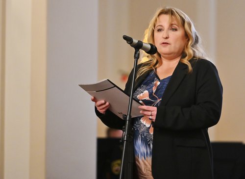 Predsednica Nacionalnega foruma humanitarnih organizacij Slovenije Nataša Sorko