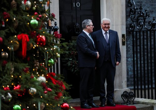 Frank-Walter Steinmeier v Londonu