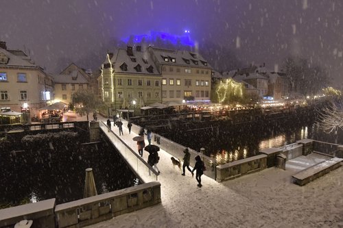 Sneg, Ljubljana