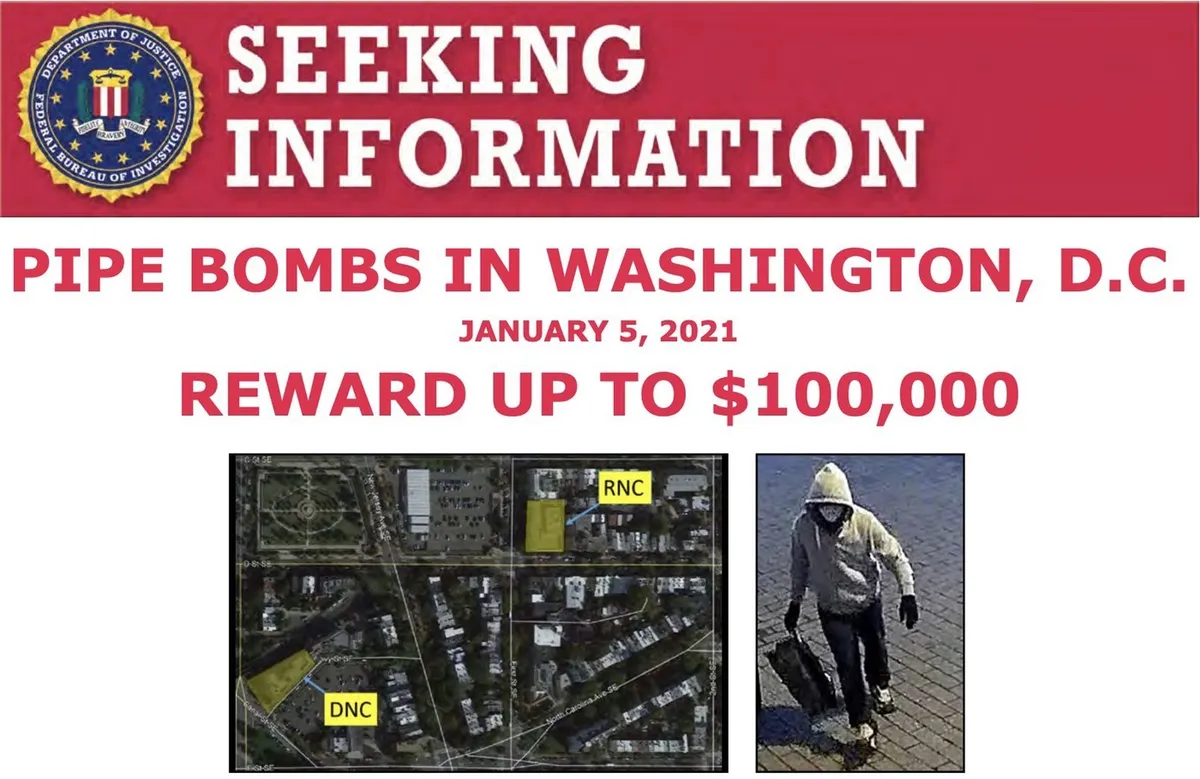 FBI po petih letih aretiral moškega, ki naj bi v Washingtonu namestil bombi