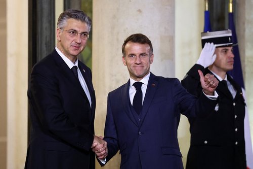 Emmanuel Macron in Andrej Plenković
