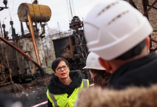 Marta Kos v Ukrajini