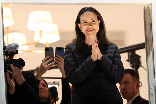 Maria Corina Machado v Oslu