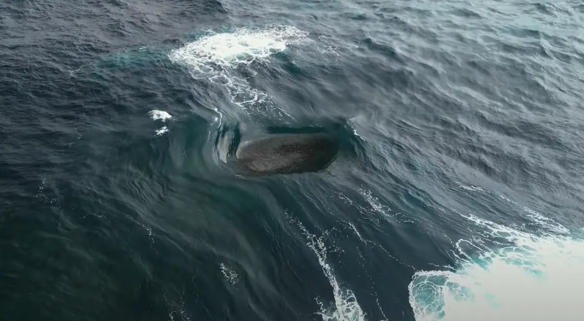 Spektakularen prizor trčenja štirih morskih valov: "Vodni top sredi oceana" (VIDEO)