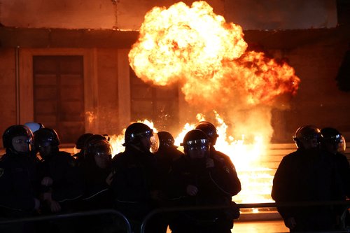 Protest v Albaniji