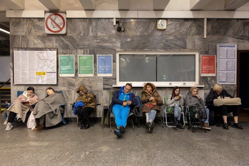 Ukrajinci v zaklonišču