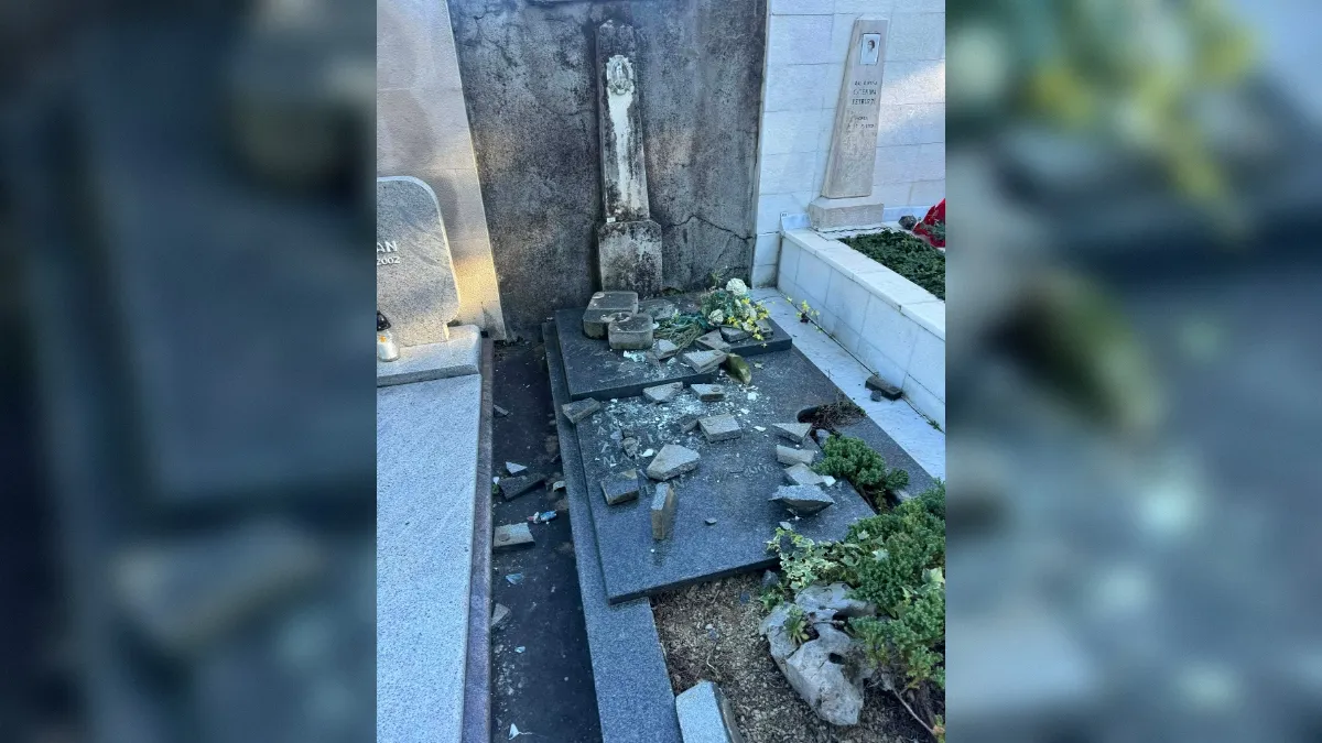 Vandali na pokopališčih na Obali poškodovali 110 grobov, škoda je velika