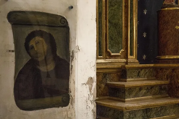 Umrla Španka, ki je zaslovela s ponesrečeno restavrirano fresko Jezusa Kristusa