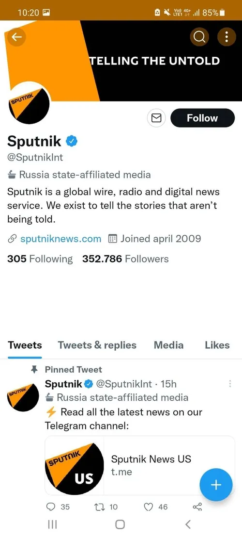 Twitter blokiral profile ruskih državnih medijev RT in Sputnik