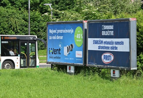 plakati, panoji, SDS, Gibanje Svoboda