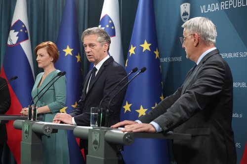 Robert Golob, Matjaž Han in Asta Vrečko