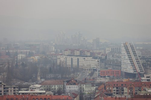 Ljubljana, smog, onesnažen zrak