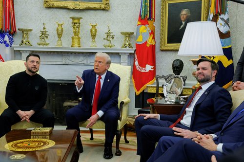 Volodomir Zelenski, Donald Trump, JD Vance