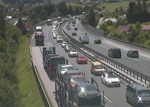 Gneča na primorski avtocesti