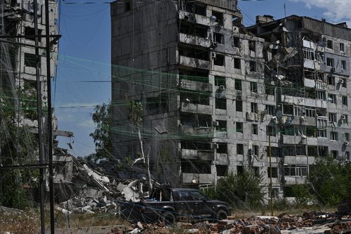 Orikhiv, Ukrajina, mreže proti dronom