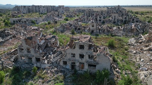 Posledice ruskih napadov v Ukrajini