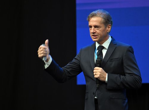 Slovenija, Koper, 20.09.2025, 20. september 2025 Kongres stranke Svoboda. politika, Robert Golob, stranka, Tina Gaber Golob Foto:Žiga Živulović jr./F.A.Bobo