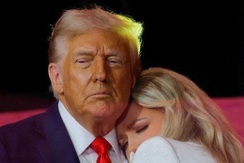 Donald Trump in Erika Kirk