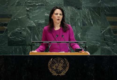 Annalena Baerbock na 80. zasedanju Generalne skupščine ZN v New Yorku