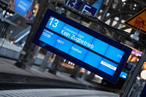 Nemčija, stavka, železnica, promet