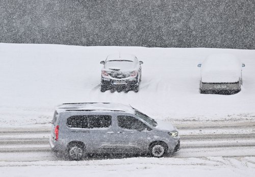 Snežne razmere na podeželskih cestah, Goričane, januar 2026