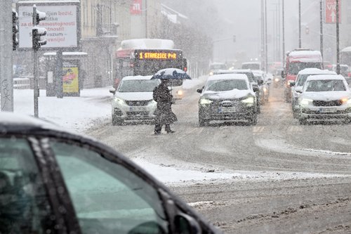 Sneg v Ljubljani, januar 2026