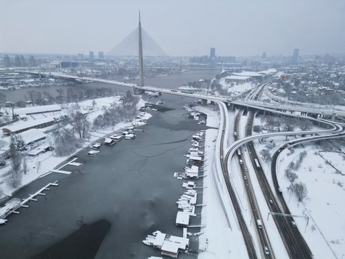 Srbija v primežu mraza, Beograd