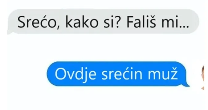 Ljubici poslal sporočilo, odgovoril pa mu je njen mož: kako se skušal izvleči?